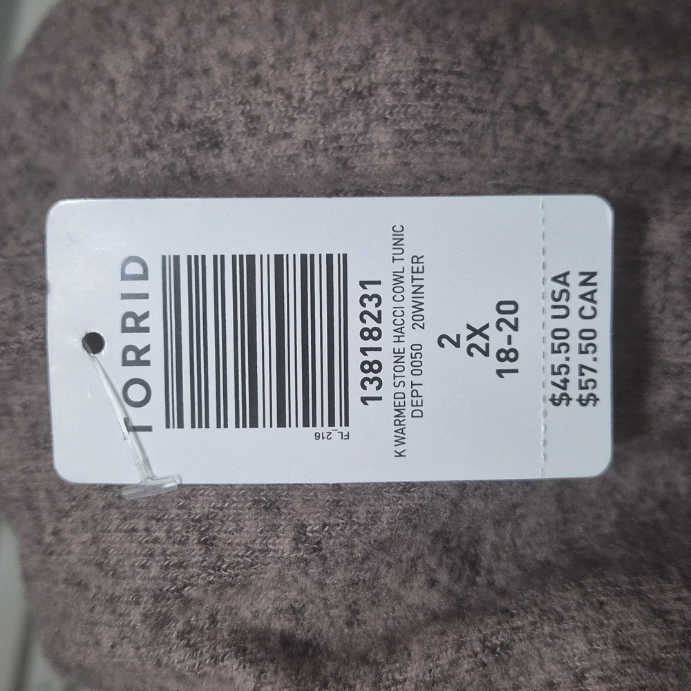Torrid Super Soft Plush Sweater - Pinkish Gray - Picture 3 of 3